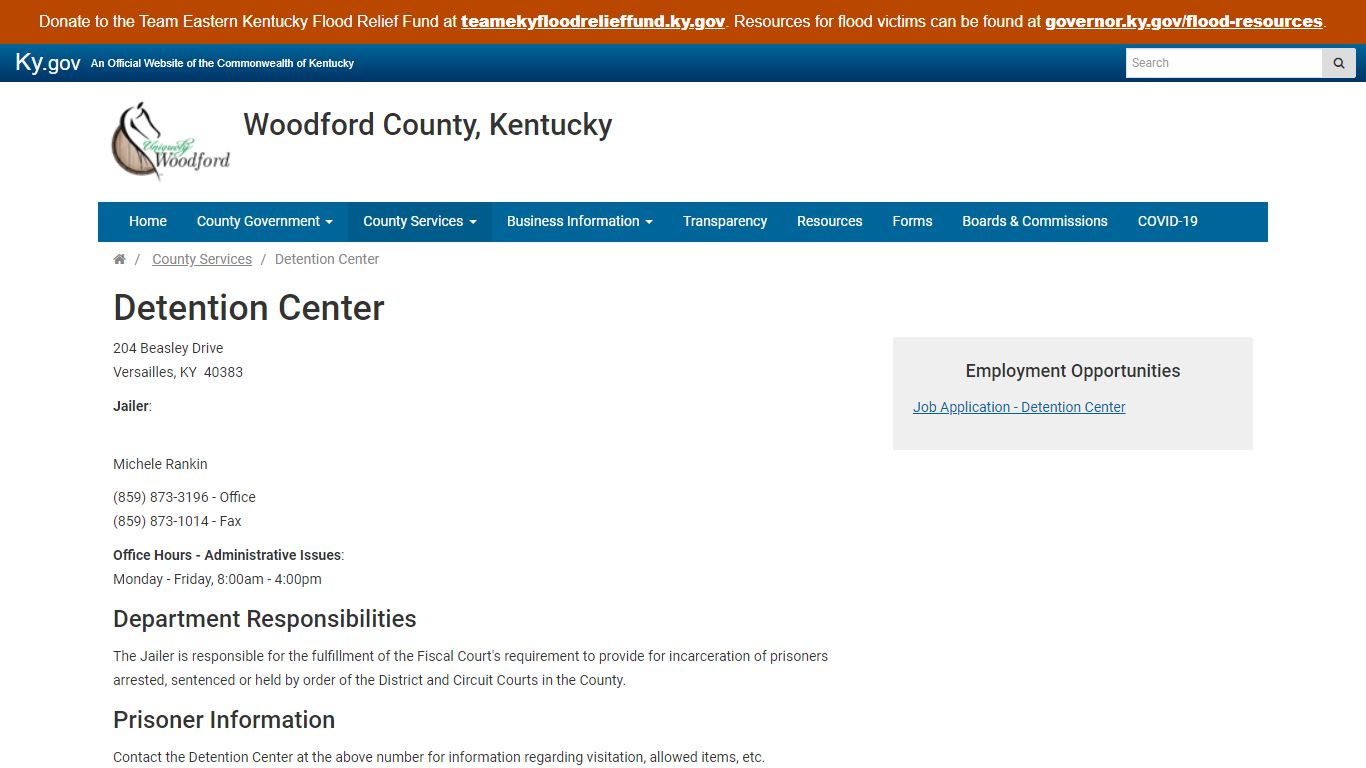 Detention Center - Woodford County, Kentucky